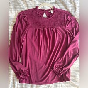 Pink Long Sleeve Top